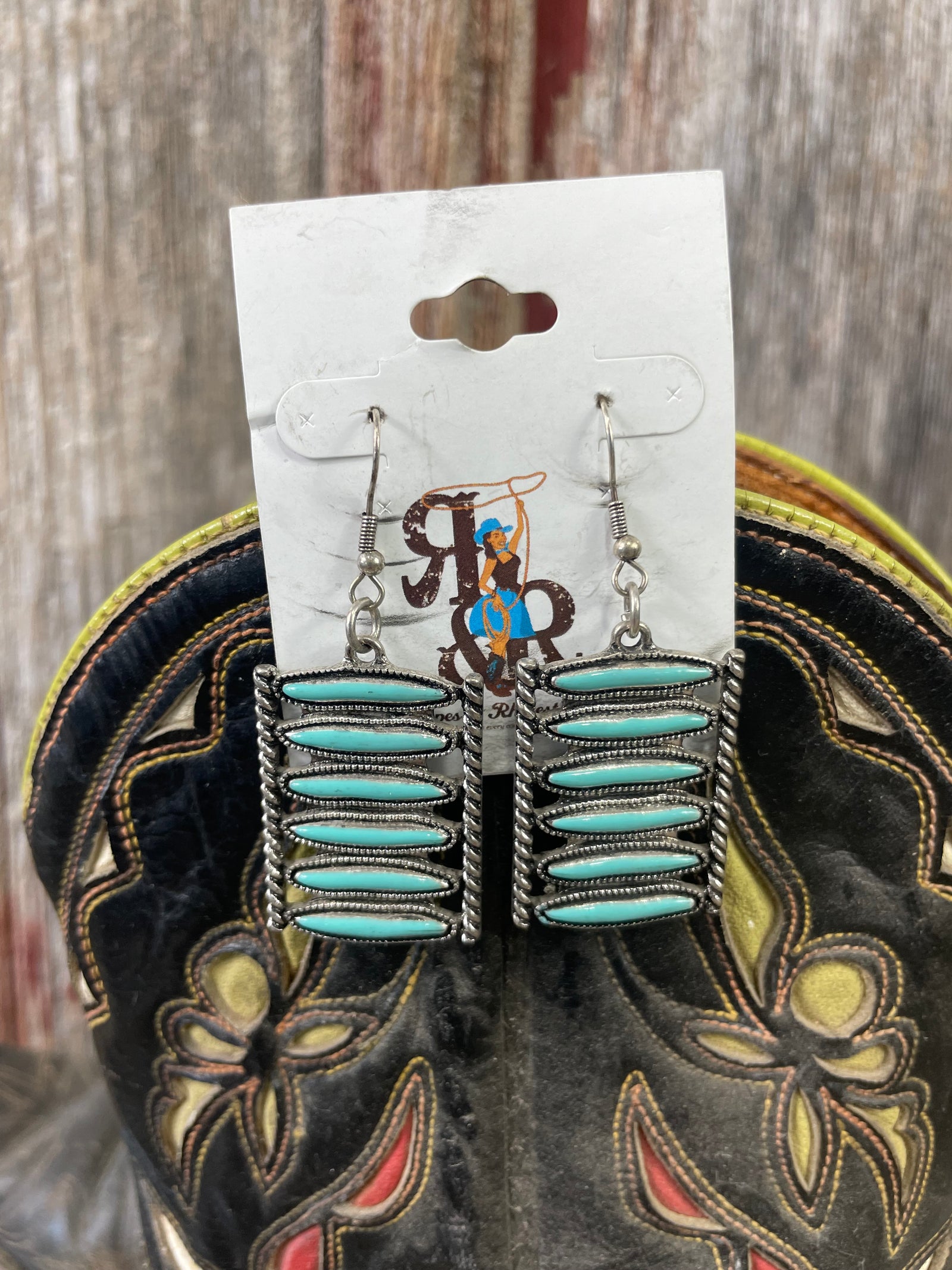 Turquoise Ladder Earrings