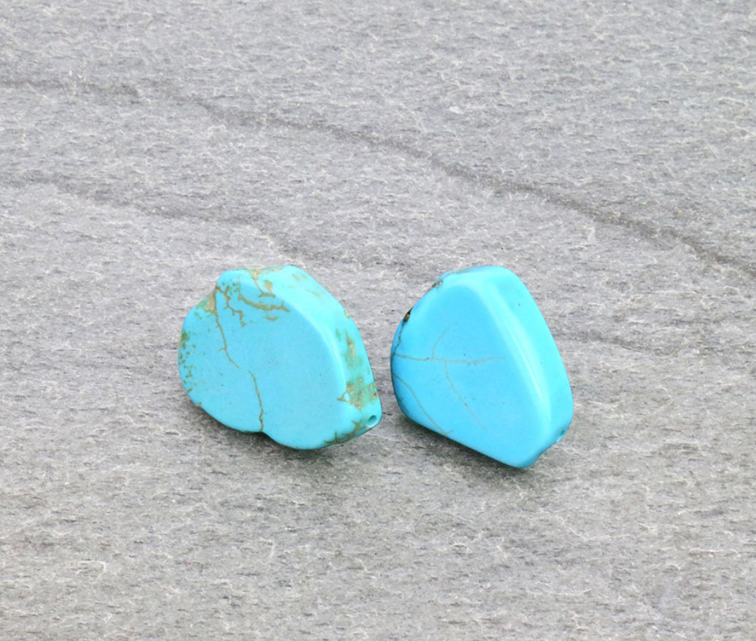 Turquoise Slab Earrings