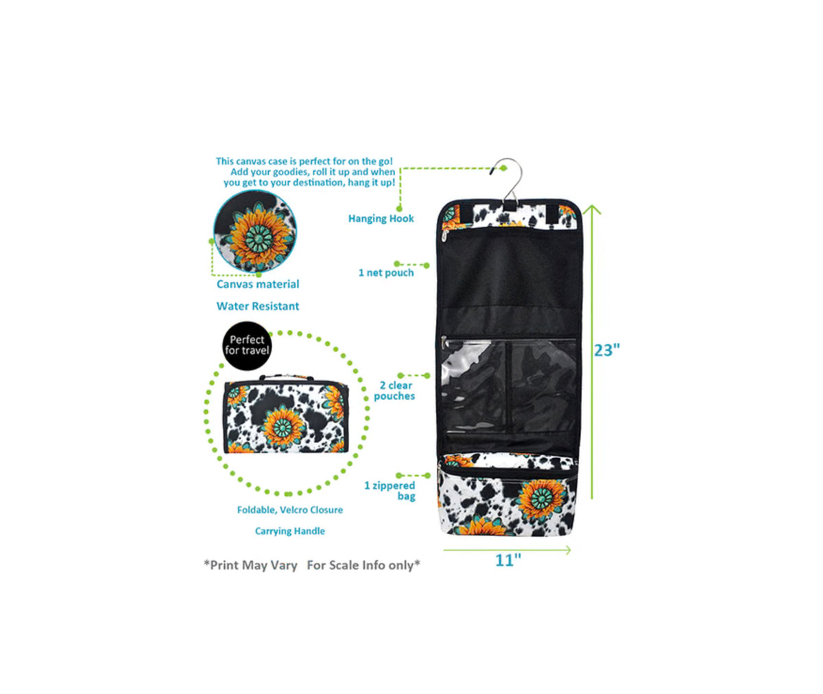 Sunflower Farm Toiletry Bag