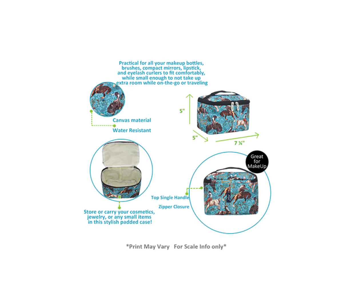 Giddy Up Cosmetic Case