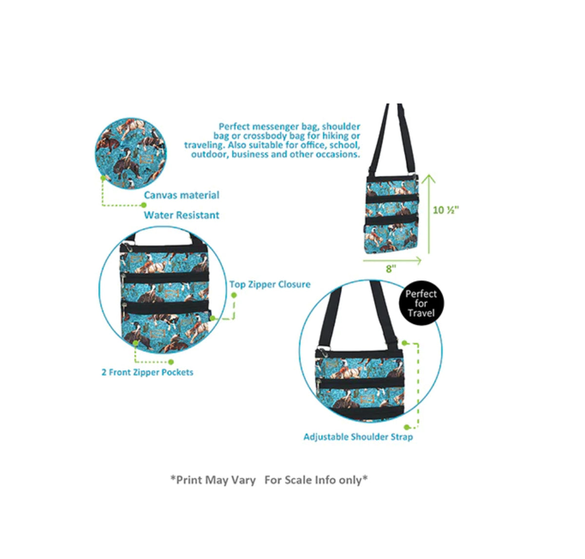 Giddy Up Messenger Hipster Bag