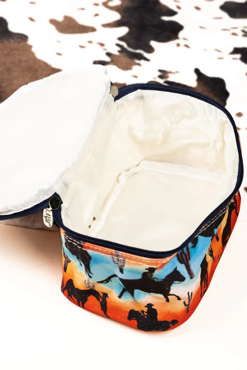 Riding Into The Sunset Cosmetic Case