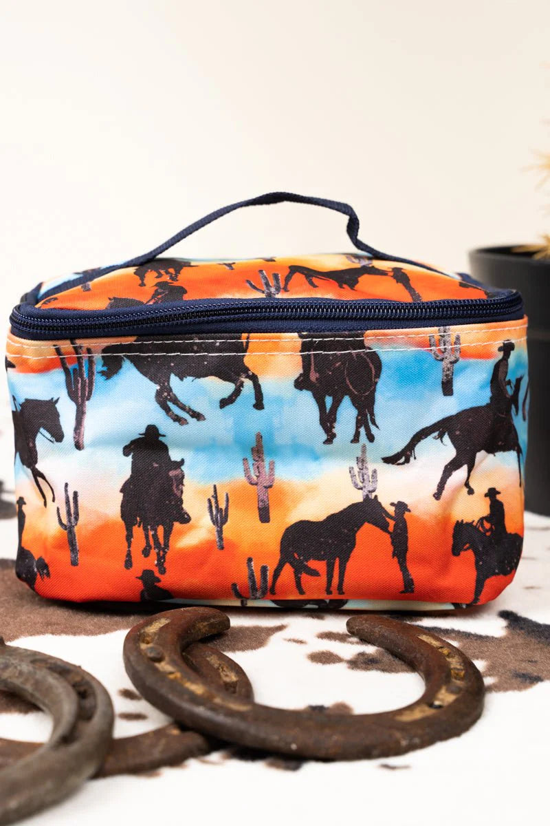 Riding Into The Sunset Cosmetic Case
