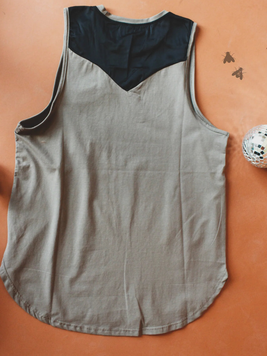 Tanks To Dolly Retro Western Tank Top Dust