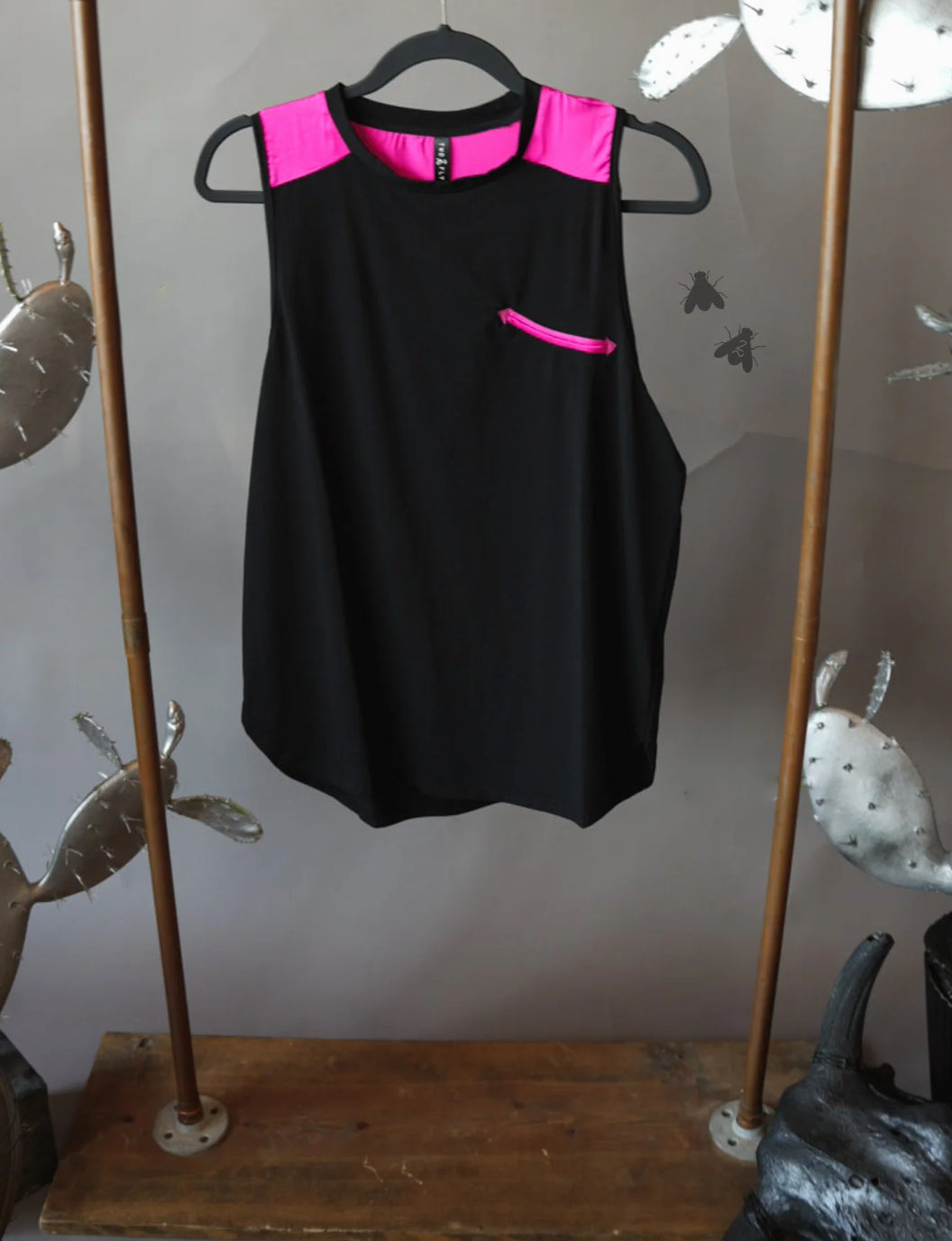 Tanks To Dolly Retro Western Tank Top Tuxedo