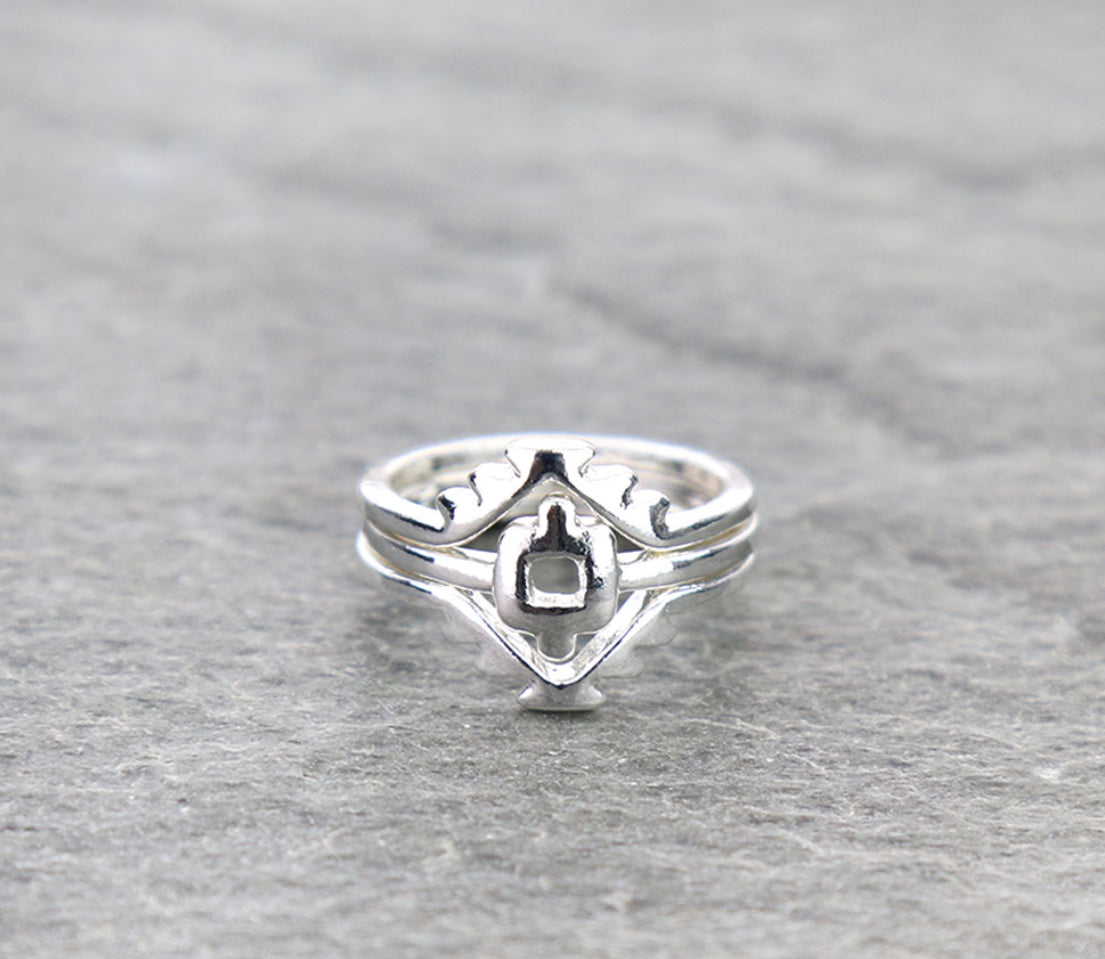 Aztec Eye Dazzler Ring