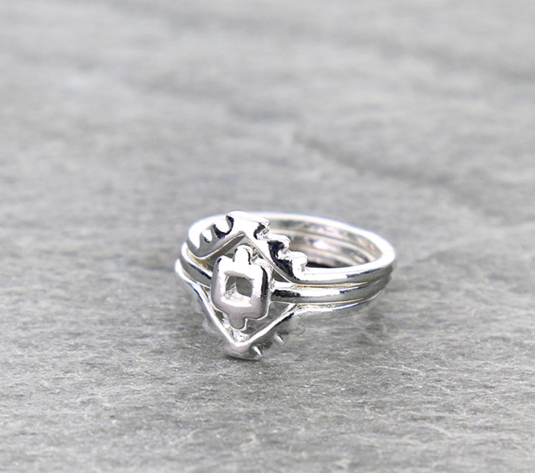 Aztec Eye Dazzler Ring