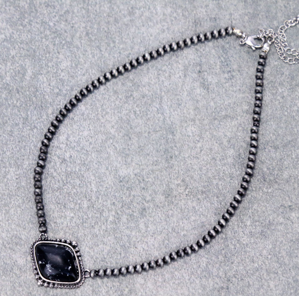 Black Diamond Choker Necklace