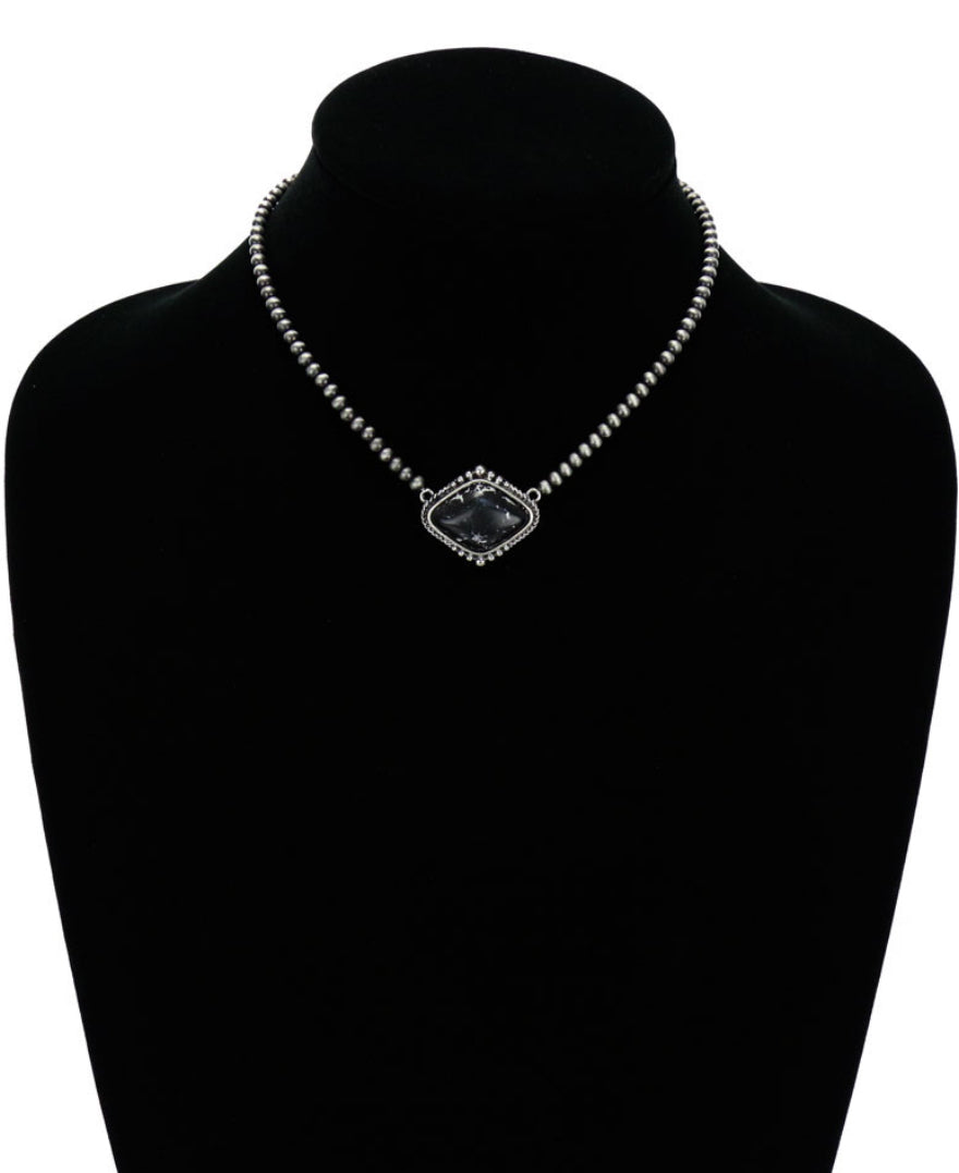 Black Diamond Choker Necklace