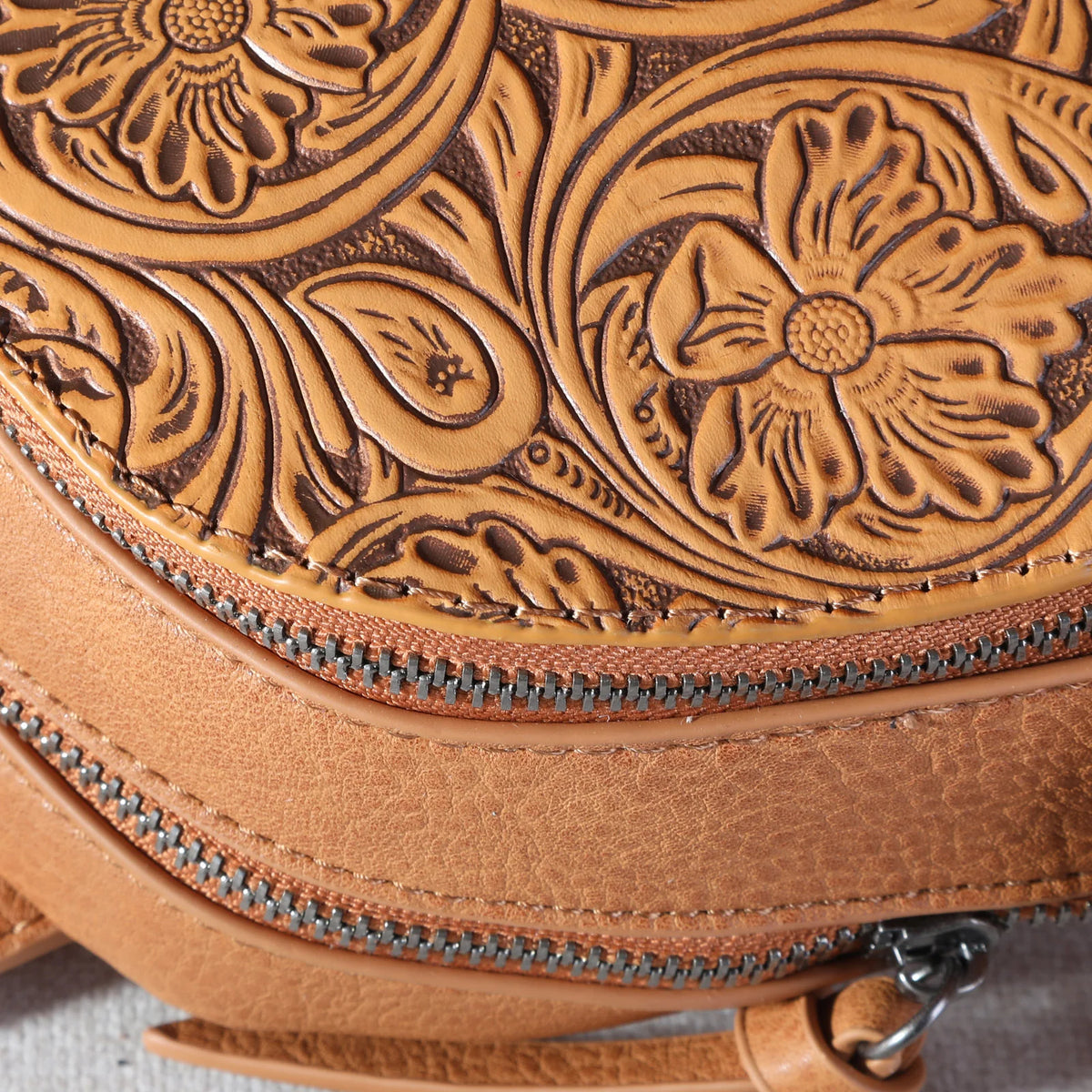 Trinity Ranch Cowhide Mini Backpack