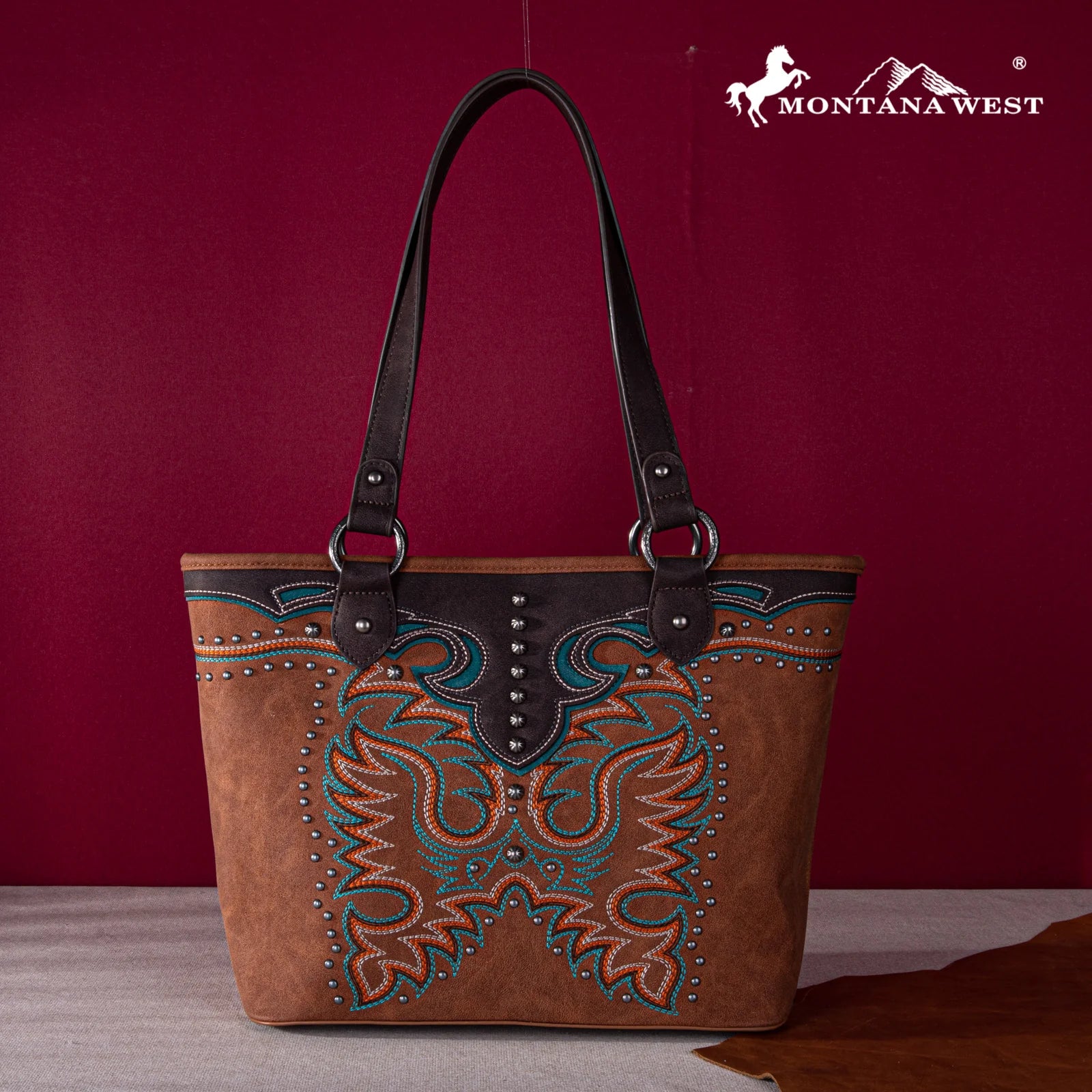 Cowboy Boot Embroidered Concealed Carry Tote