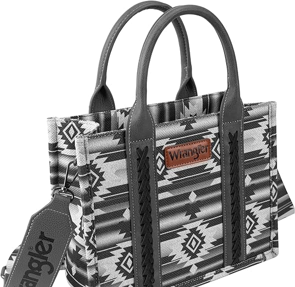 Black Southwest Print Small Tote