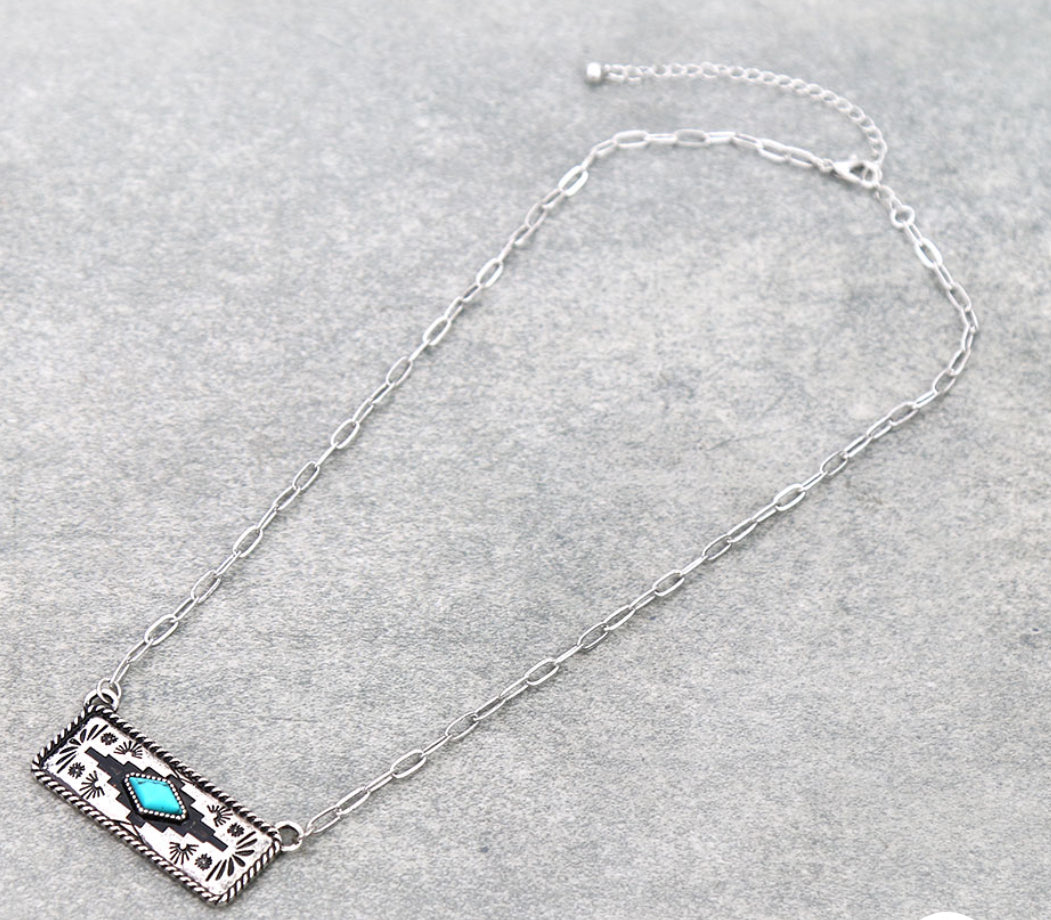 Aztec Bar Necklace