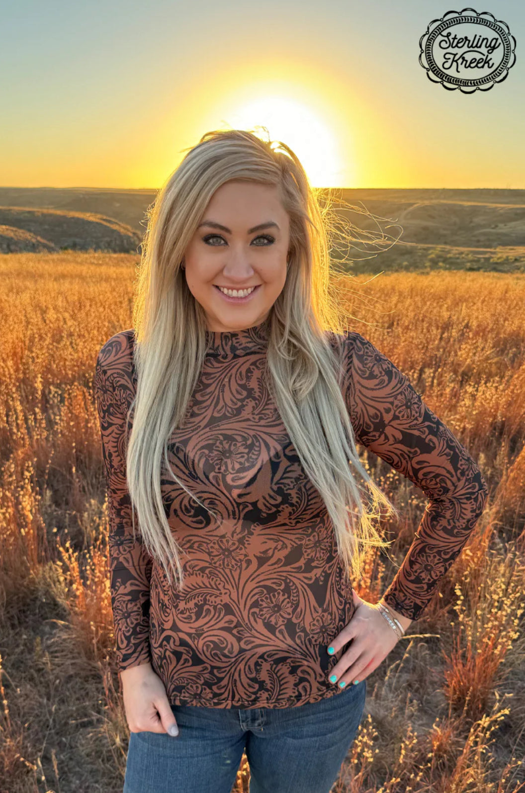 Country Road Mesh Top