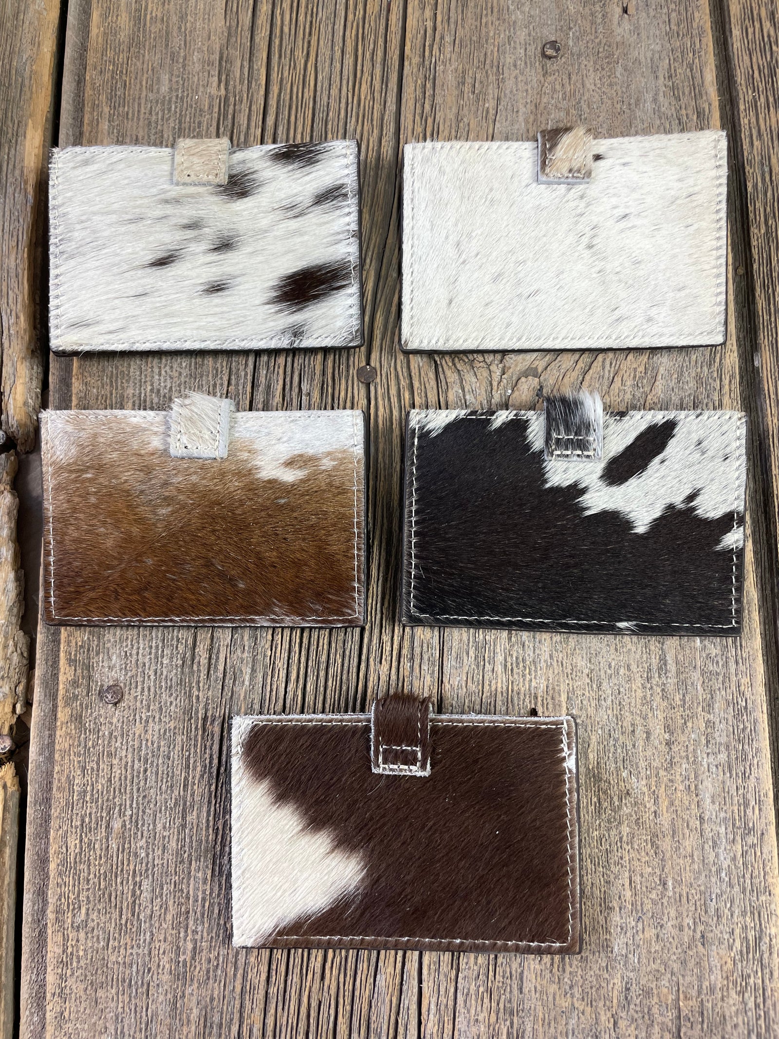 Cowhide Snap Card Wallet