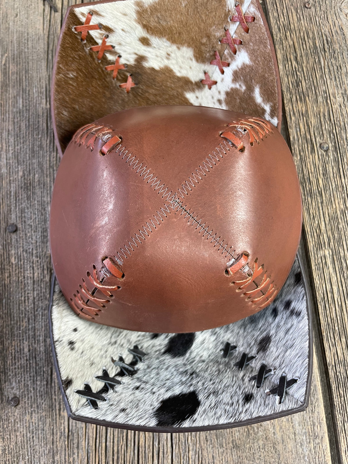 Cowhide Basket