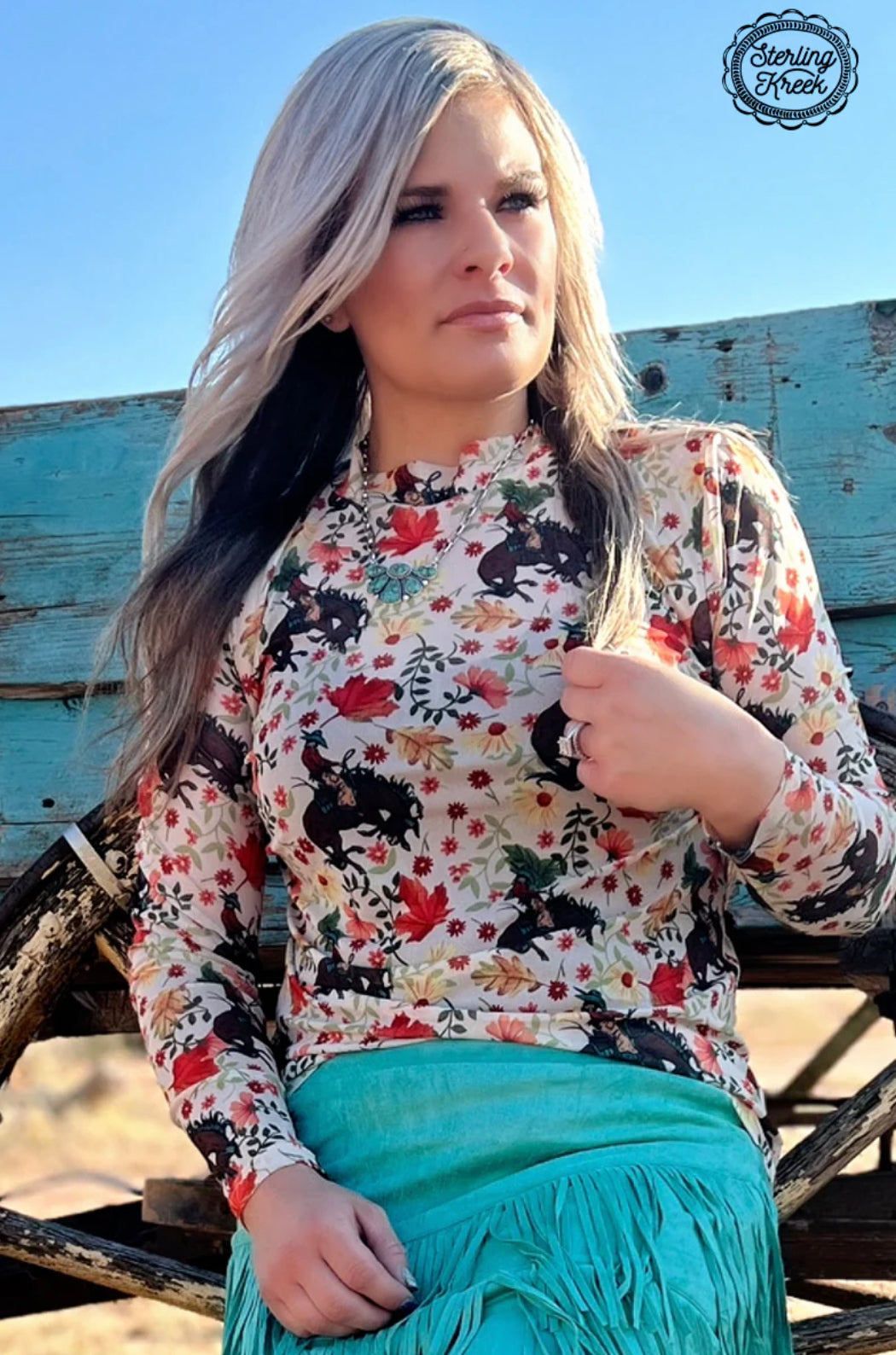 Somewhere South Mesh Top