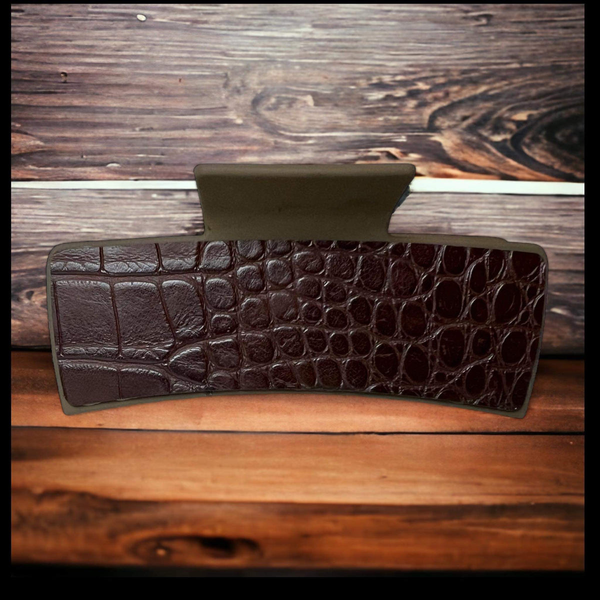 Croc Print Hair Clip