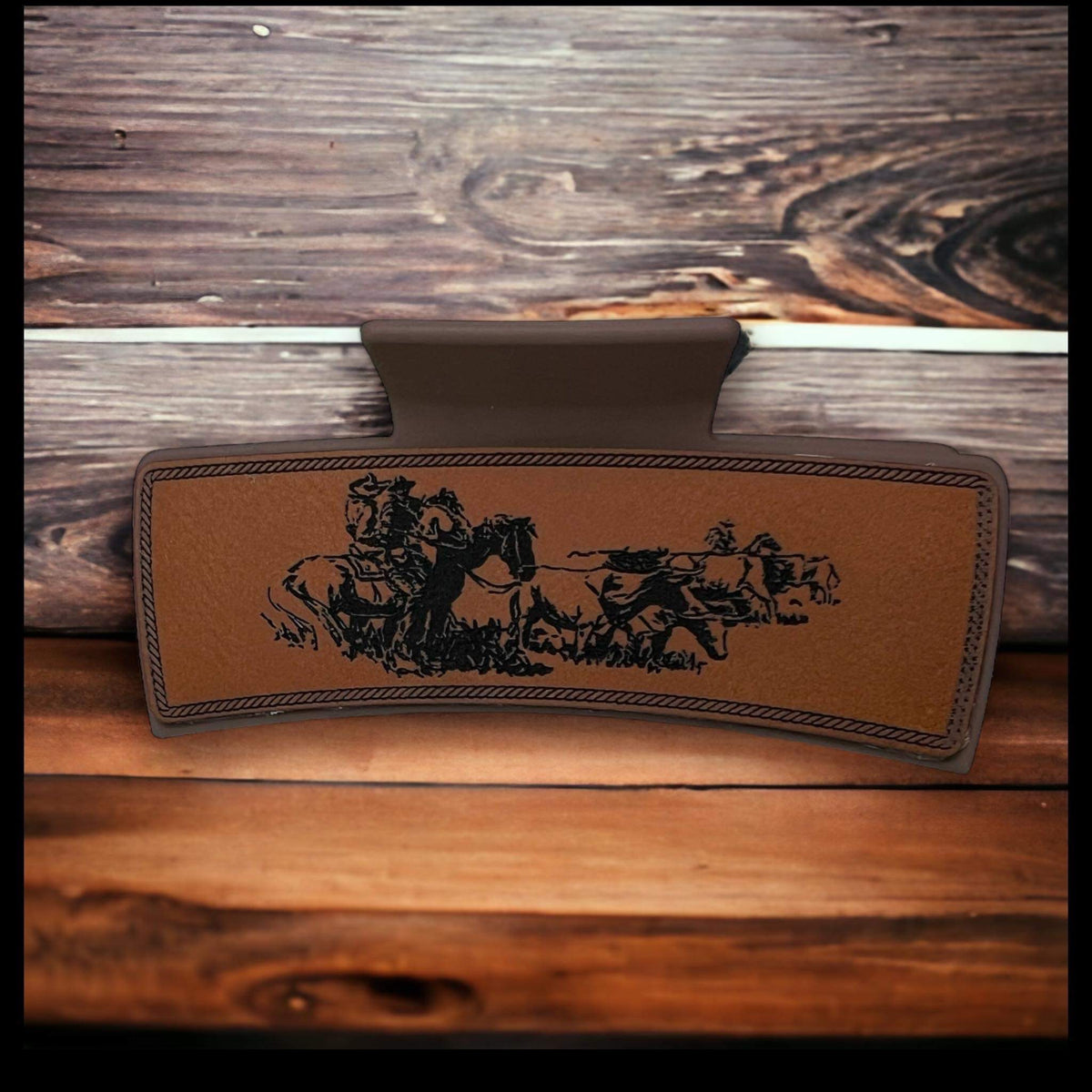 Cowboy Cattle Drive Hair Clip