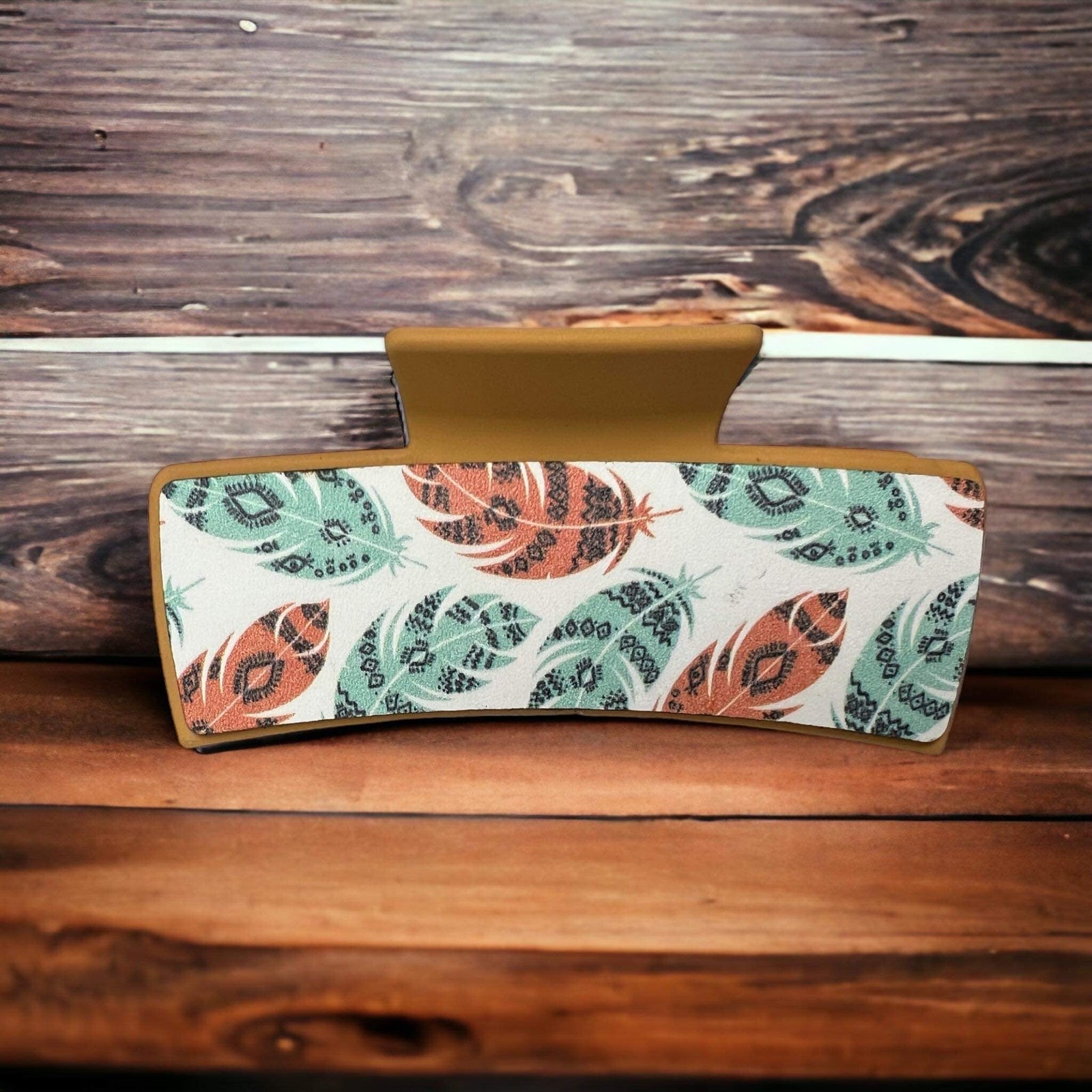 Feather Print Hair Clip Wholesale