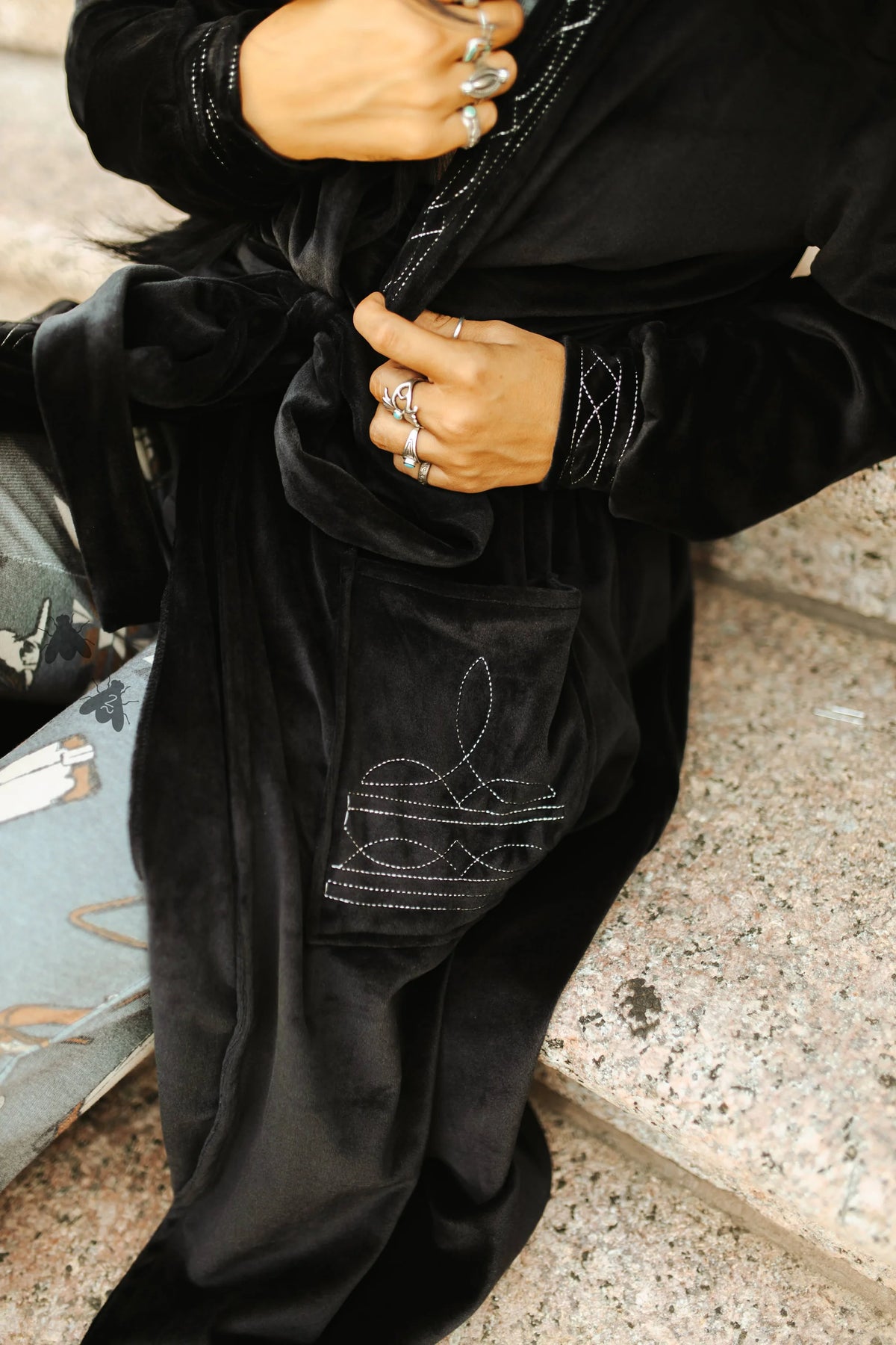 Real Ranchwife Boot Stitch Robe