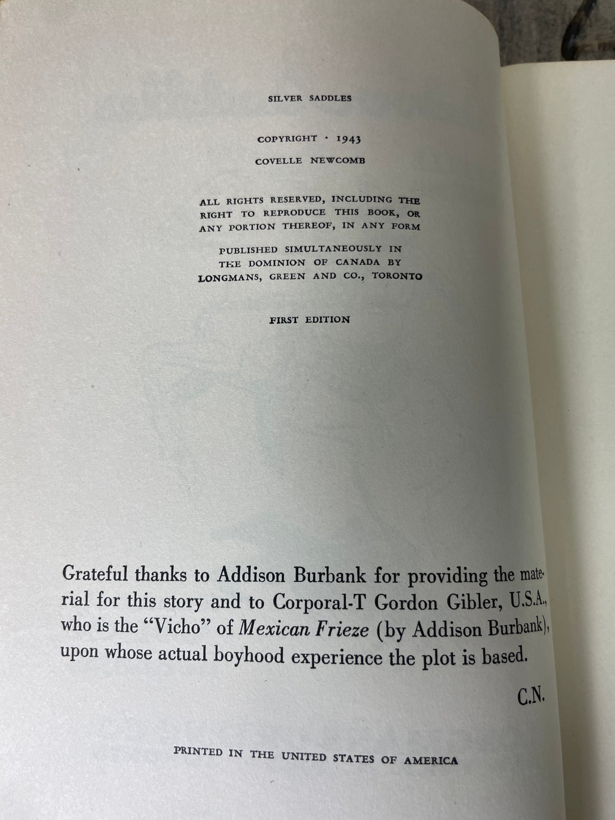 Silver Saddles by Covelle Newcomb Book