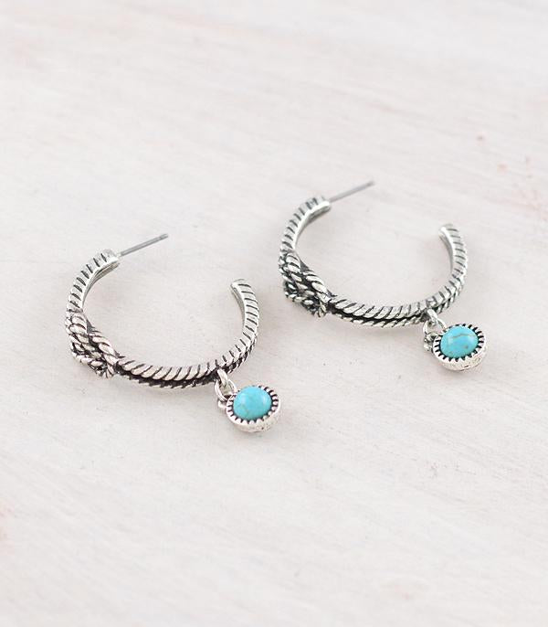 Rope Knot Half Hoop Earrings