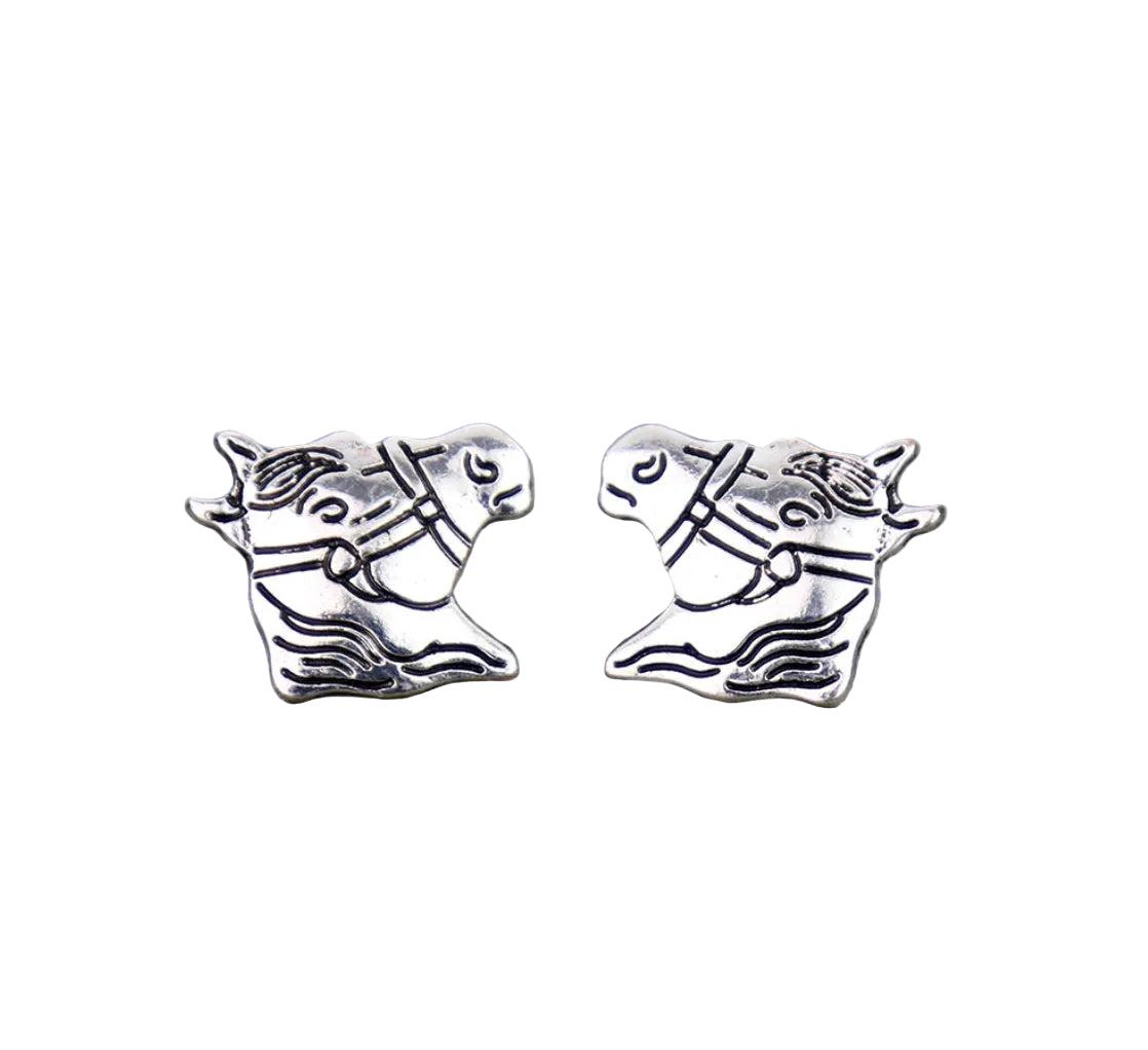 Horse Head Stud Earrings