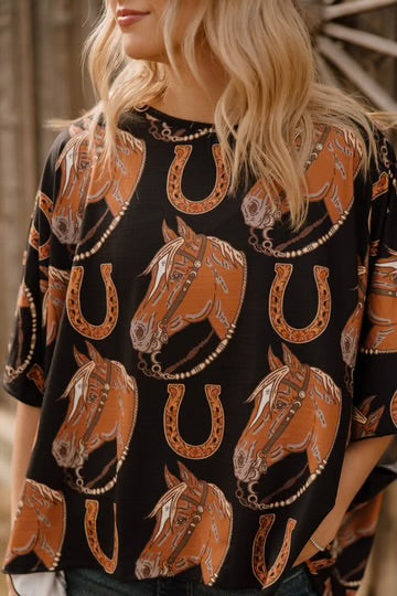 The Lucky Horseshoe Top
