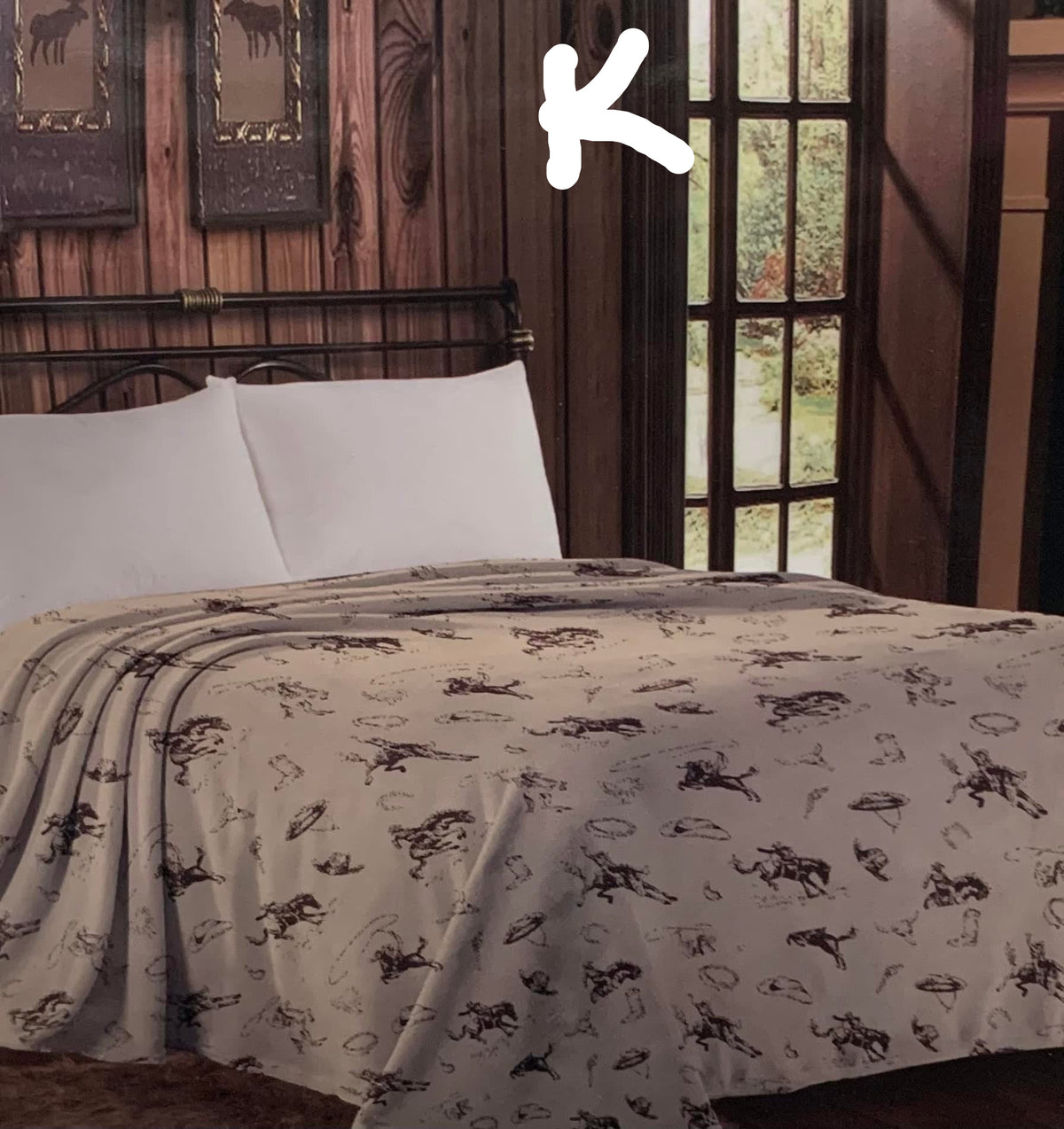 Western Print Throw Blanket