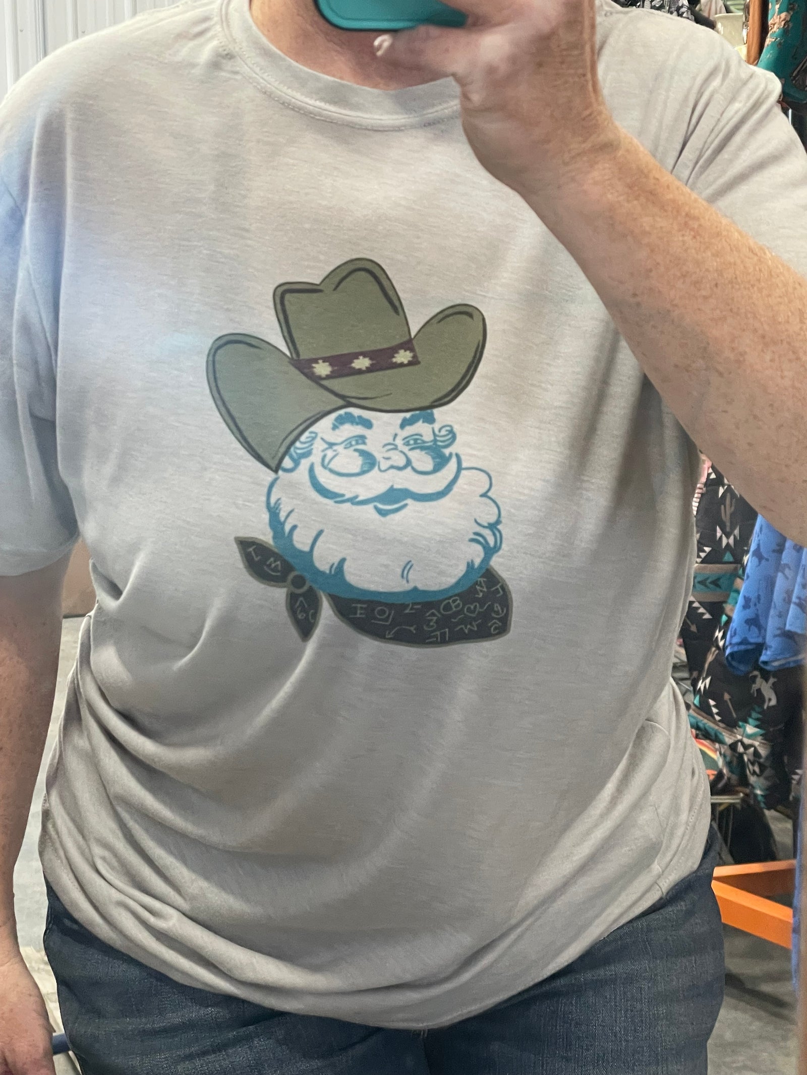 Punchy Cowboy Santa Tee
