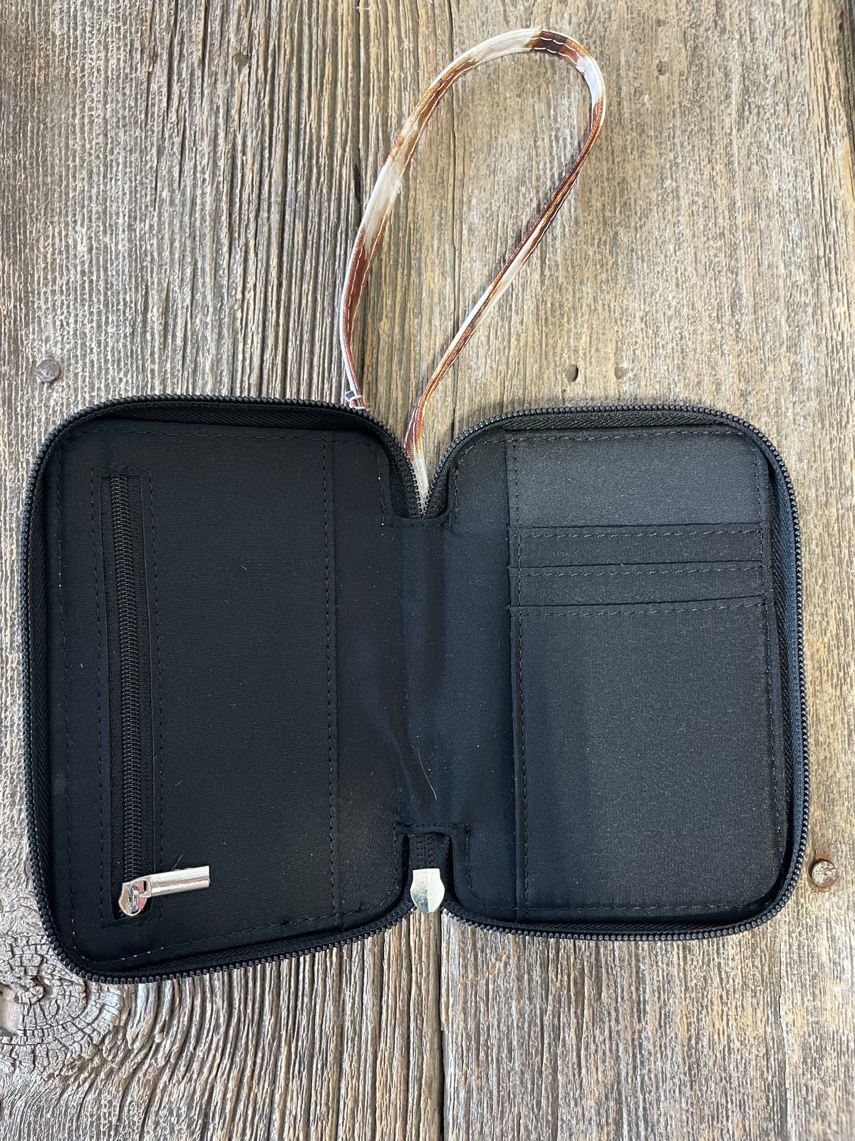 Cow Print Wrist Wallet