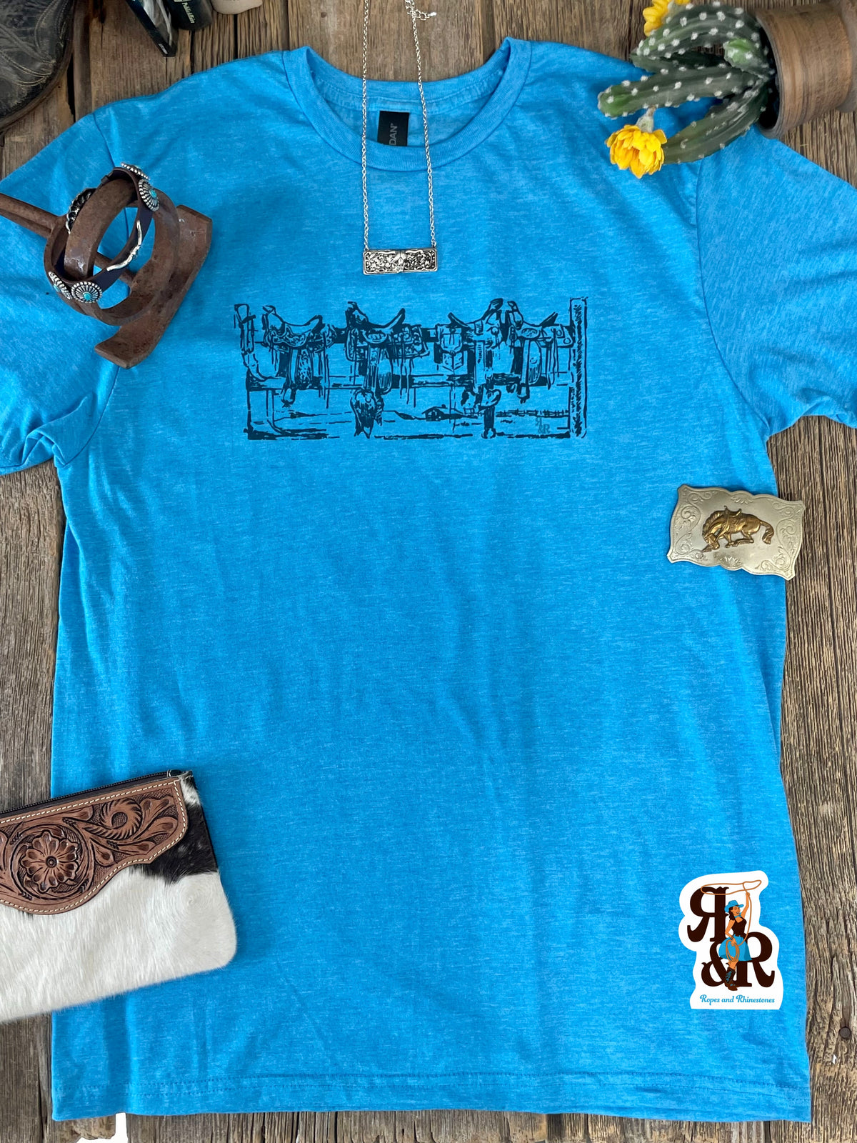 Saddles On The Fence Tee