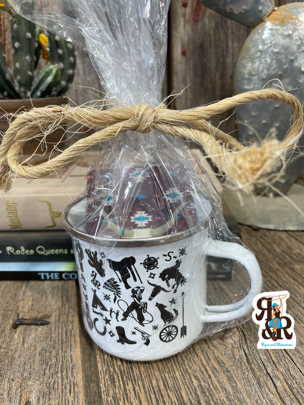 Ropes and Rhinestones Gift Cup