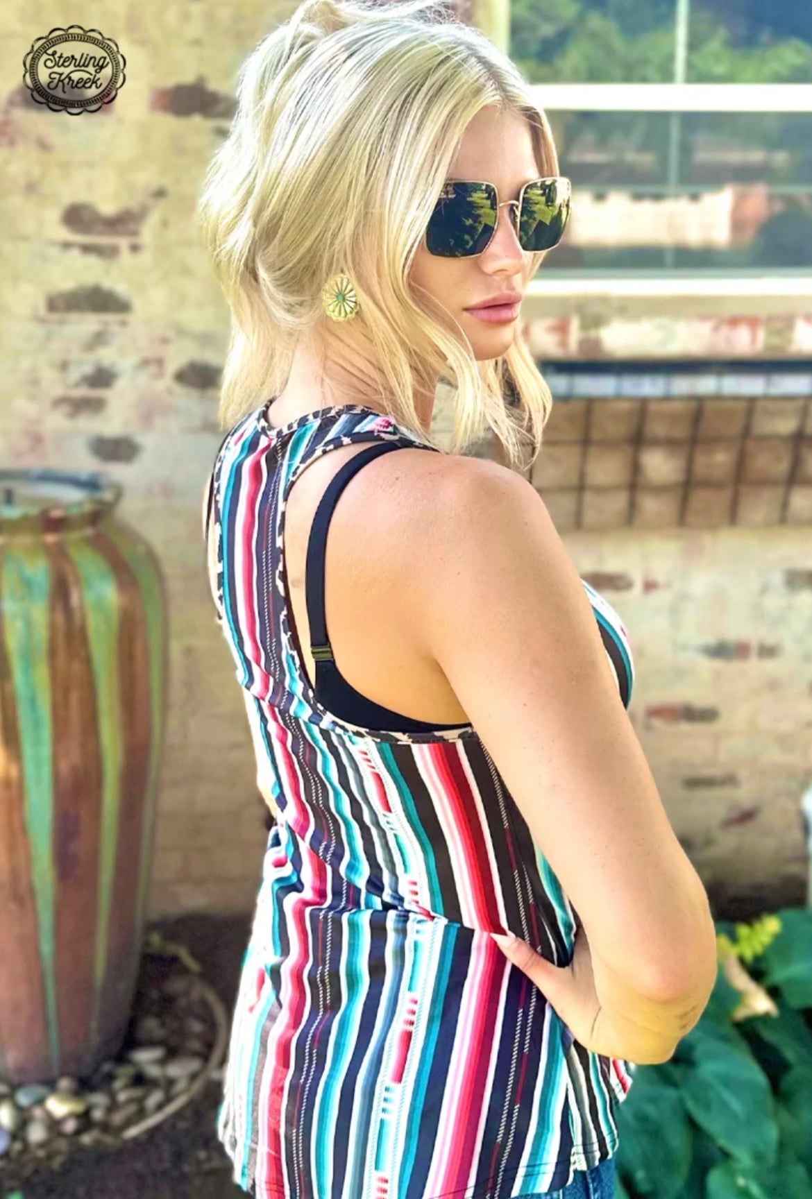 Somewhere In Serape Tank Top