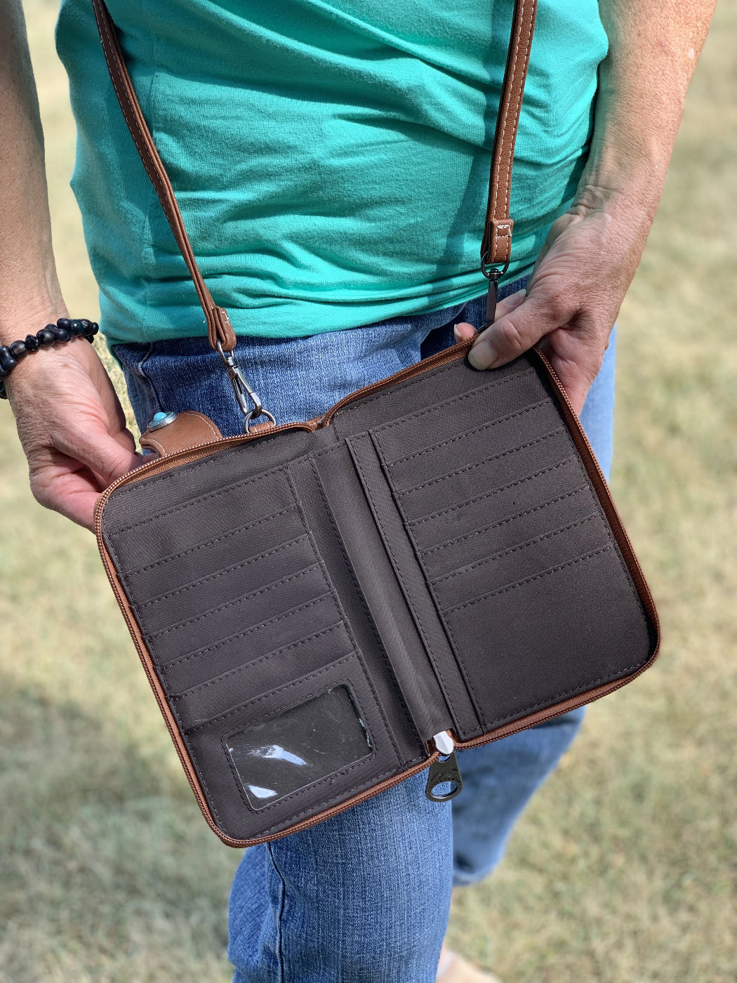 Cowhide Phone Case & Cross Body Wallet