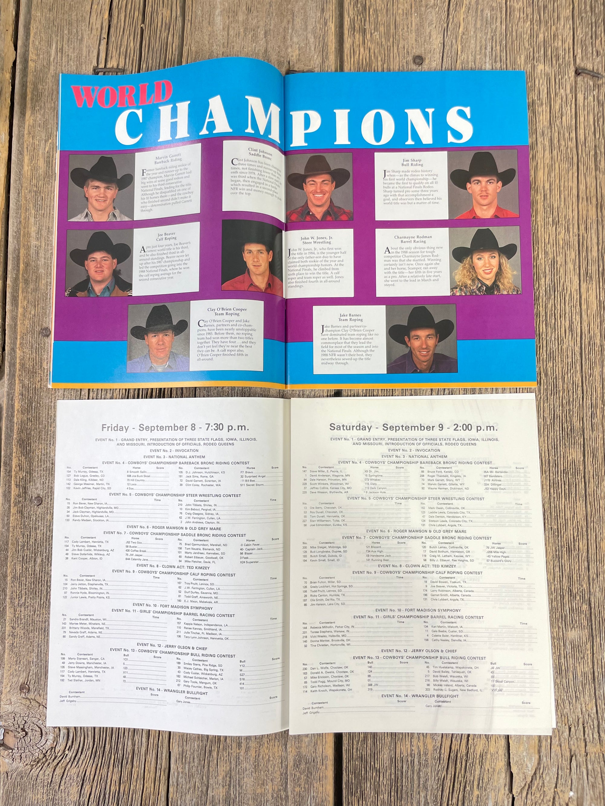 Tri State Rodeo Program 1989