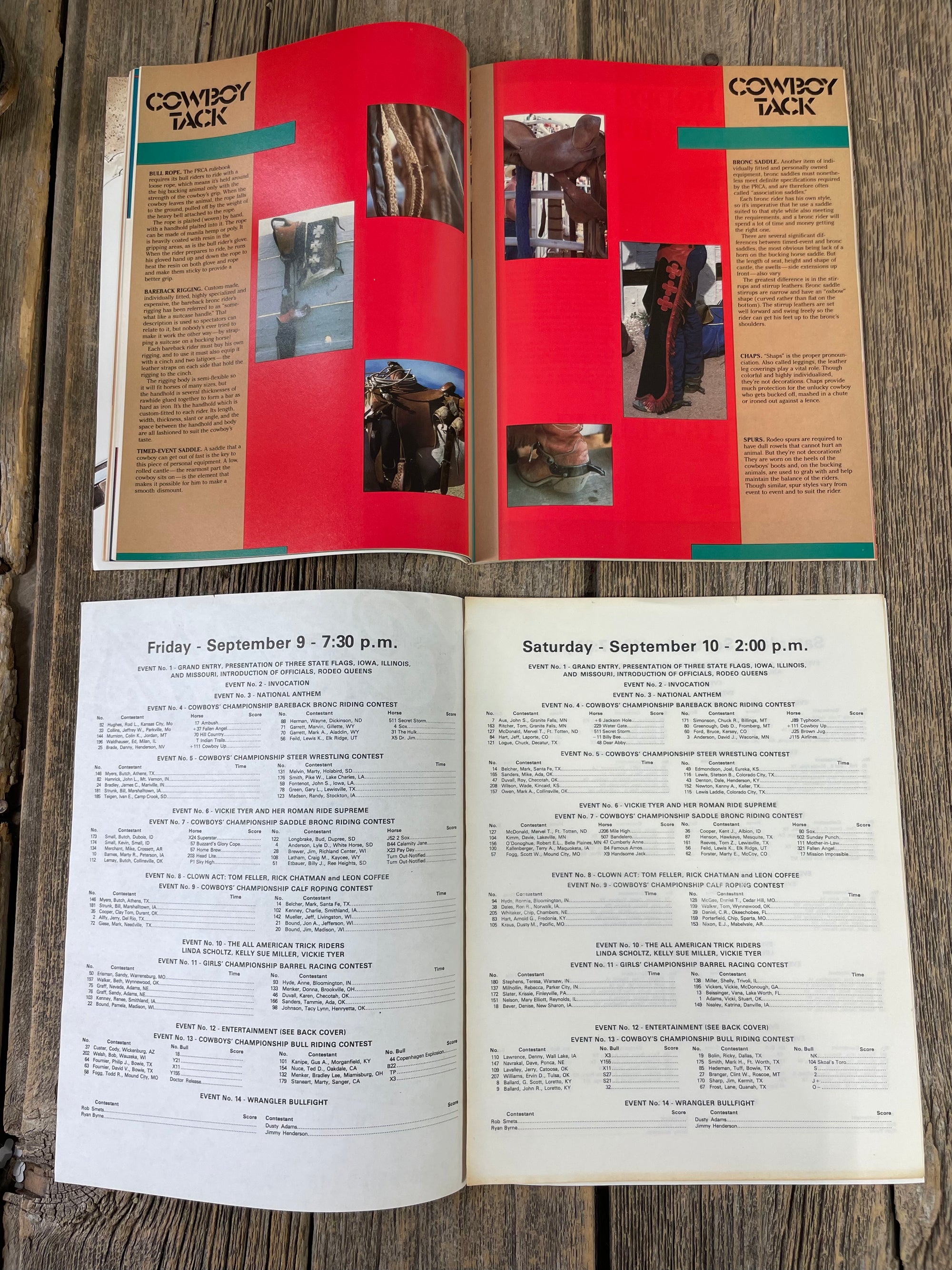 Tri State Rodeo Program 1988