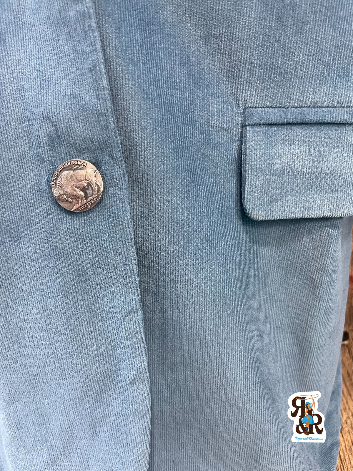 Blue Corduroy Blazer