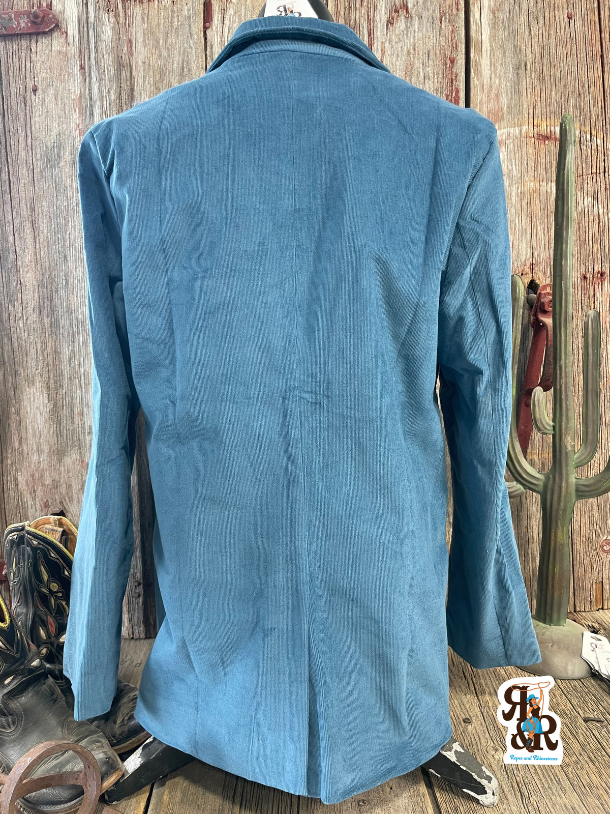 Blue Corduroy Blazer