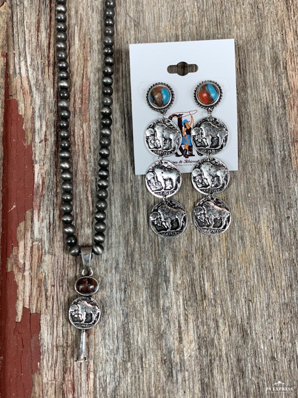 Buffalo Nickel Squash Necklace