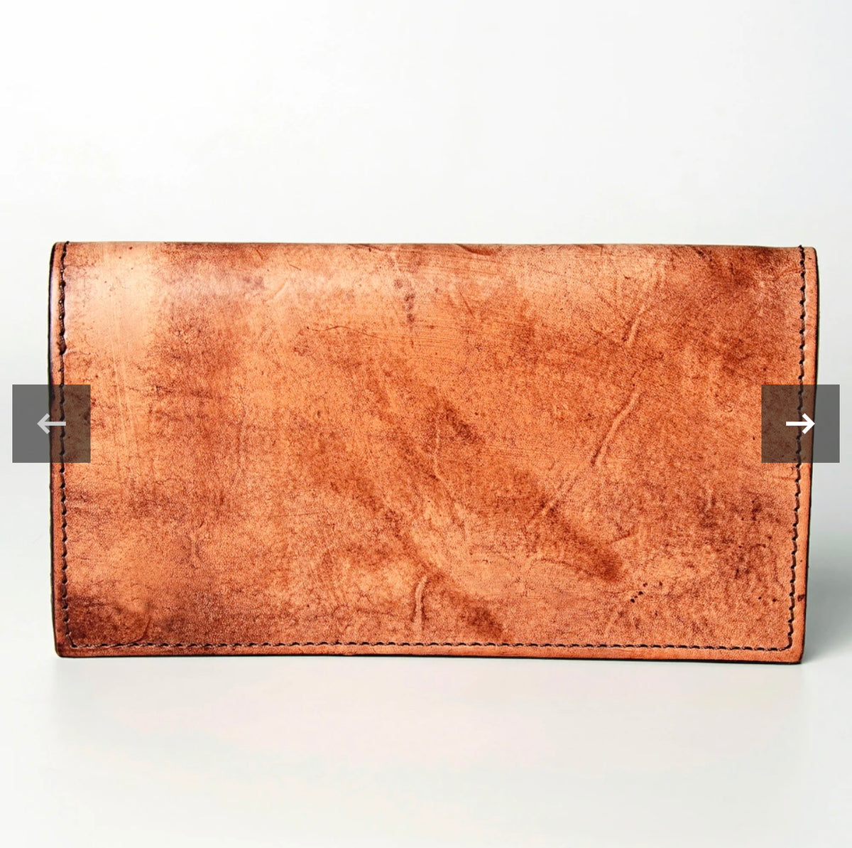 Floral Tooled Leather  Wallet