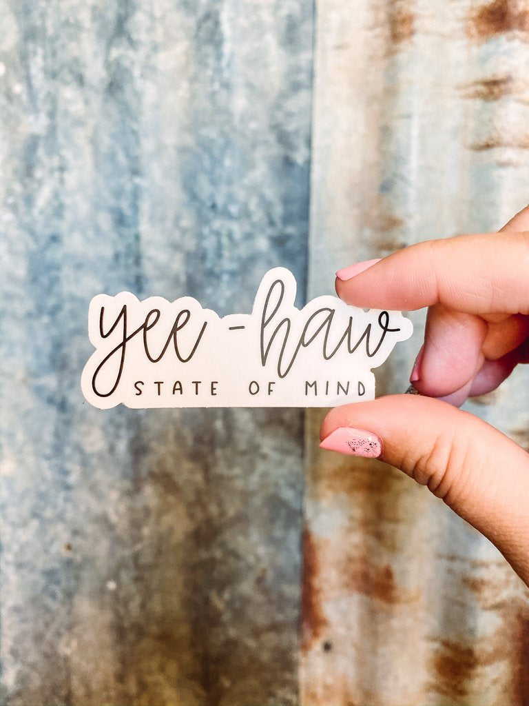 Yee Haw State Of Mind Sticker