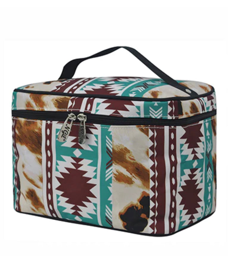 Western Cow Cosmetic Case