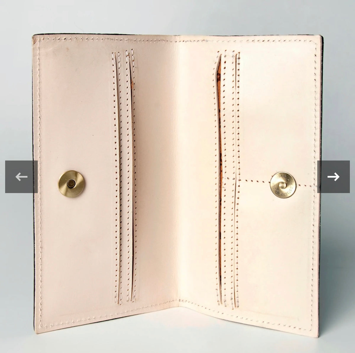 Floral Tooled Leather  Wallet