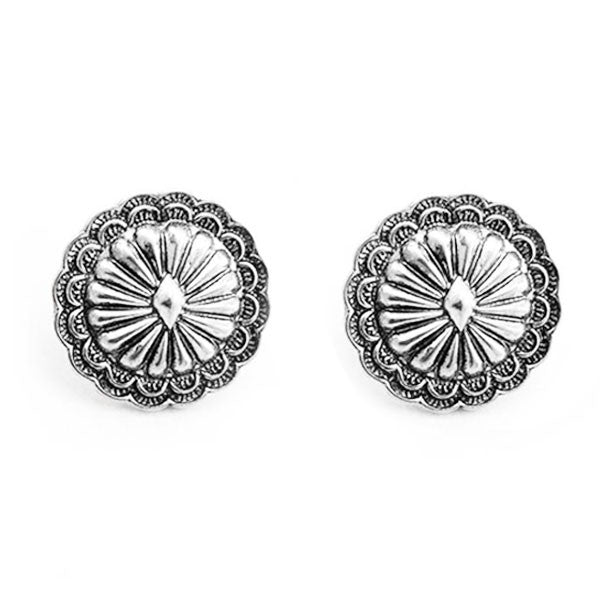 Concho Stud Earrings - Ropes and Rhinestones