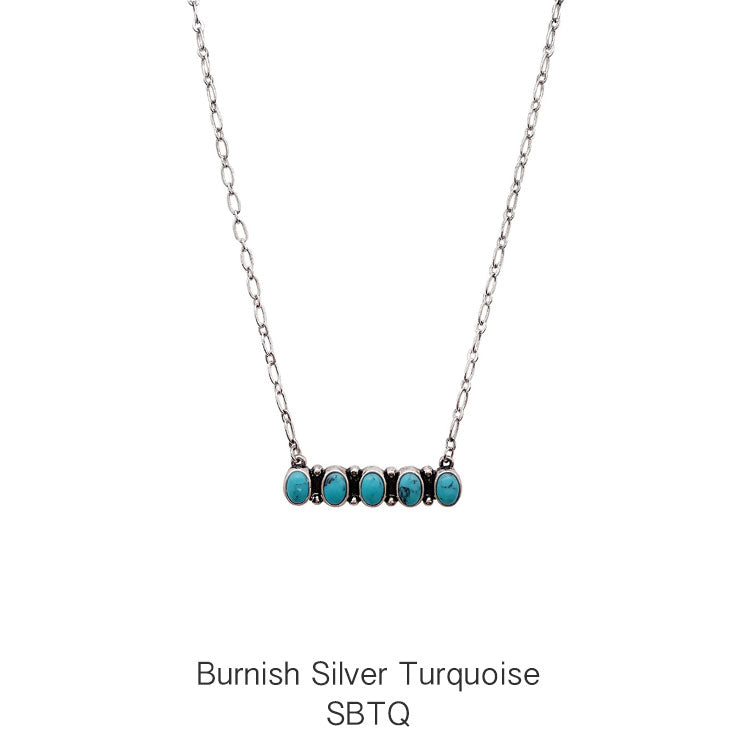 Turquoise Bar Necklace