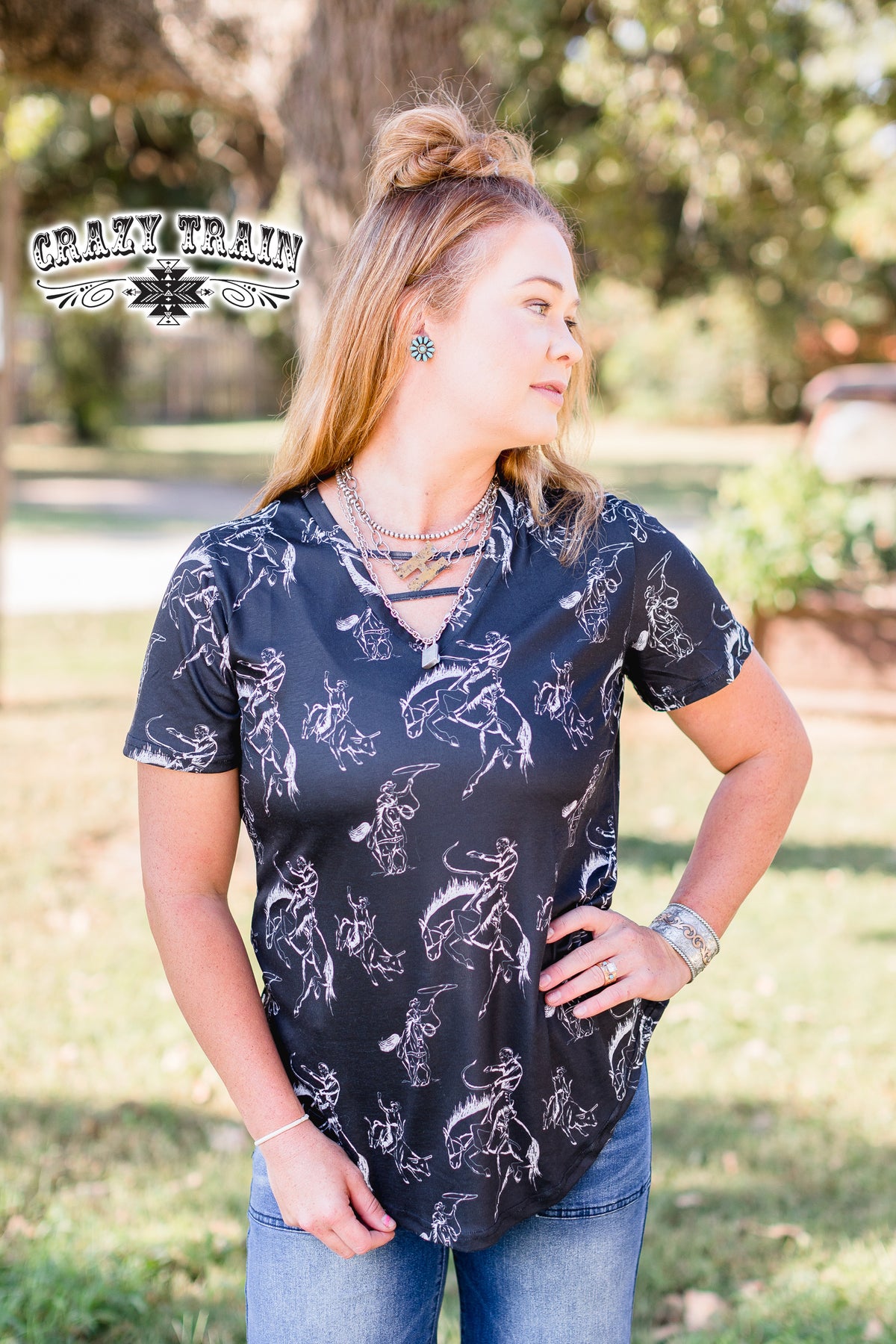 Calgary Stampede V-Neck Tee