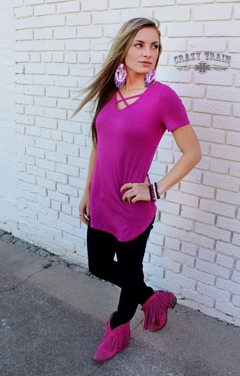 Cross Roads Top - Ropes and Rhinestones