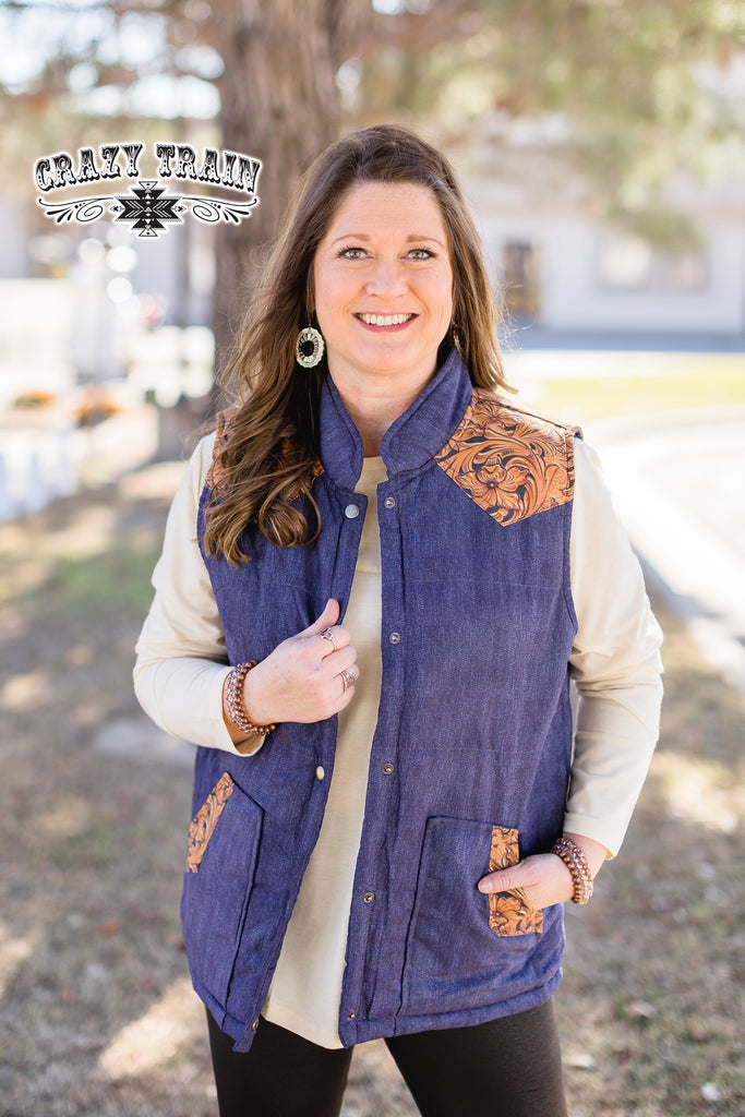 Crazy Train J Wayne Vest - Ropes and Rhinestones